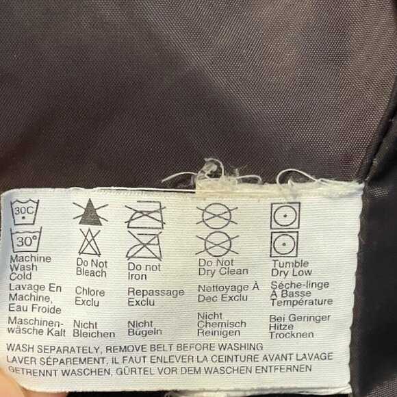 ESPRIT COLLECTION Quilted Down Feather Winter Puffer Belted Green Coat Size 4 - Picture 10 of 12